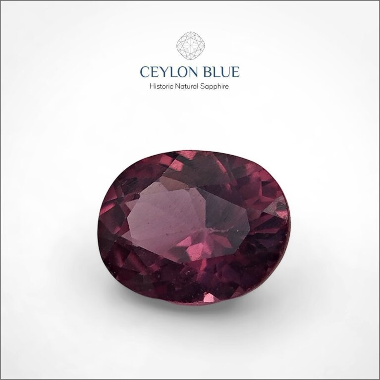 Purple Almandine Garnet 0.83Ct Oval Shape - CB 0016