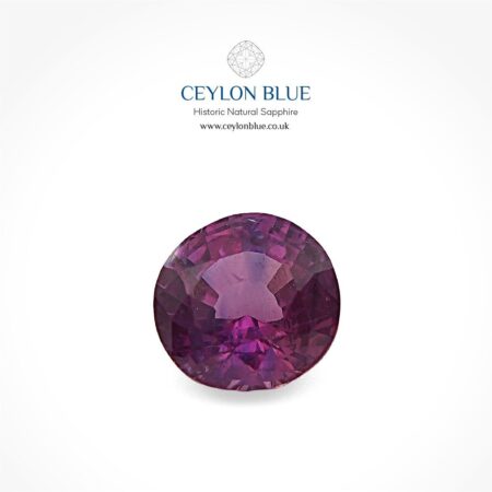 Pinkish Purple Sapphire 1.30ct Round Shape - CB 0167