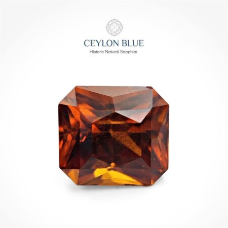 Orange Hessonite Garnet 2.80ct Octagon Shape - CB 0052