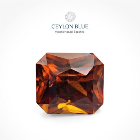 Orange Hessonite Garnet 2.80ct Octagon Shape - CB 0052