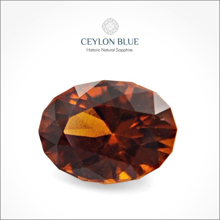 Orange Hessonite Garnet 2.50ct Oval Shape - CB 0053