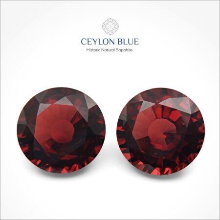 Purple Almandine Garnet Oval Shape Pair - CB 0076