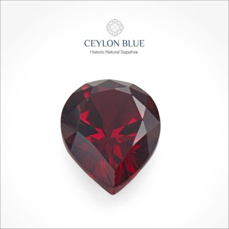 Red Almandine Garnet 3.00ct Pear Shape - CB 0086