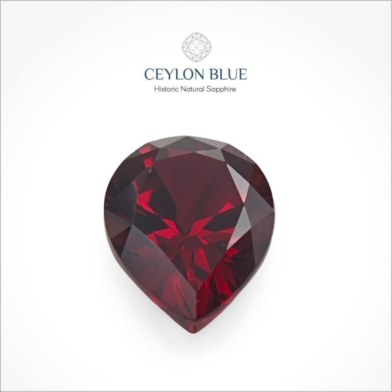 Red Almandine Garnet 3.00ct Pear Shape - CB 0086
