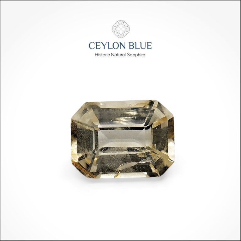 Light Yellow Sapphire 0.90ct Octagon - CB 0137