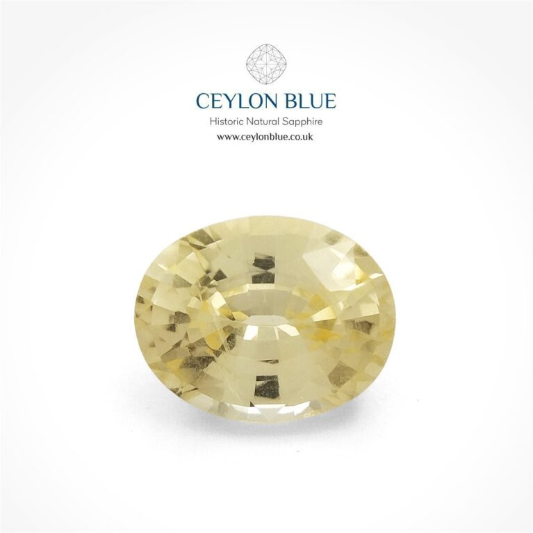 Light Yellow Sapphire 1.35ct Oval Shape - CB 0122