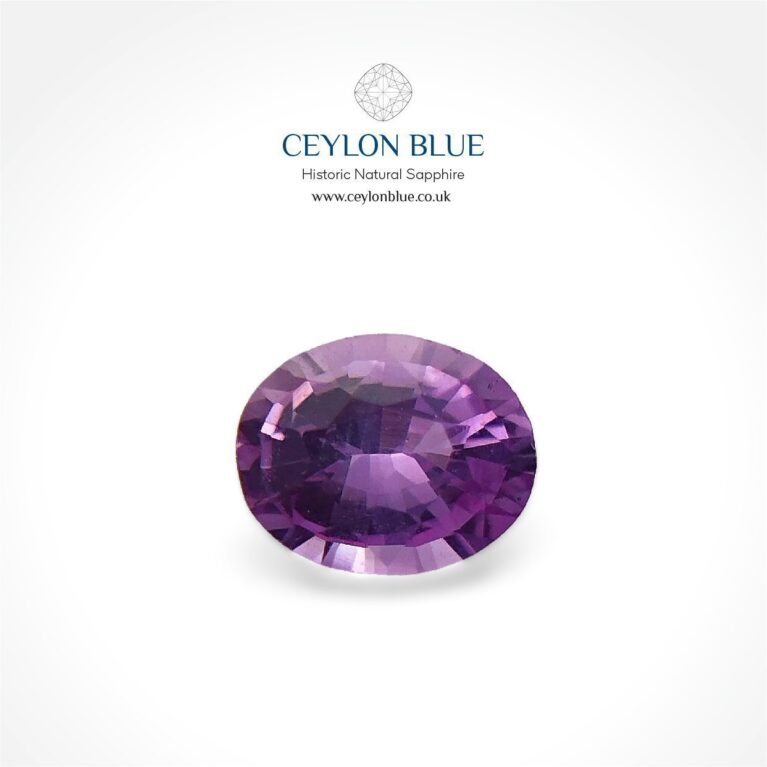 Purple Sapphire 0.35ct Oval - CB 0133