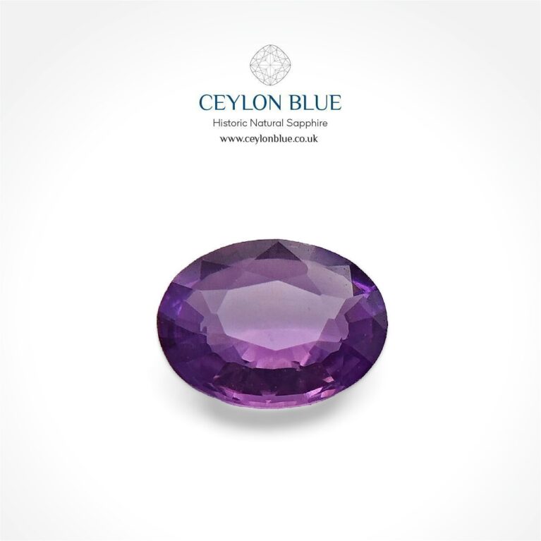 Purple Sapphire 0.50ct Oval - CB 0134
