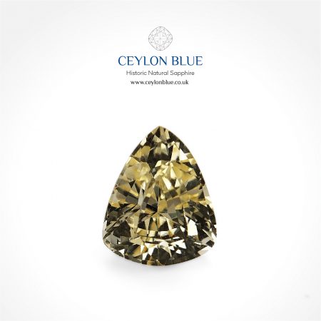 Light Yellow Sapphire 0.80ct Trillion - CB 0135