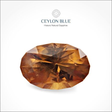 Brownish Yellow Zircon 3.45ct Oval Shape - CB 0061