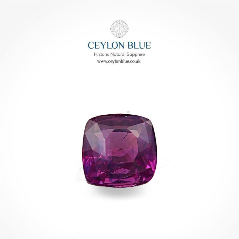 Purple Sapphire 1.44ct Cushion Shape - CB 0165