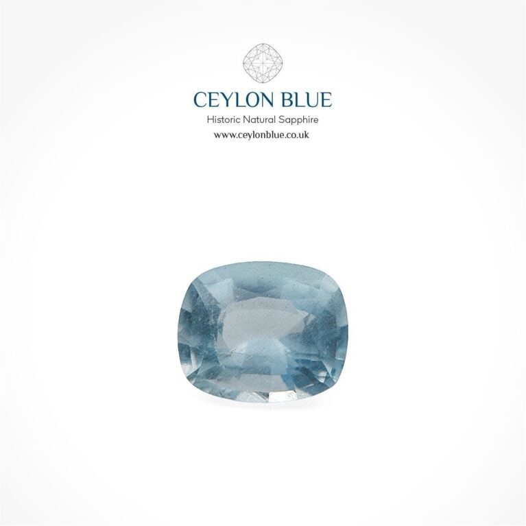 Aquamarine 1.43ct Greenish Blue Cushion Shape - CB 0173