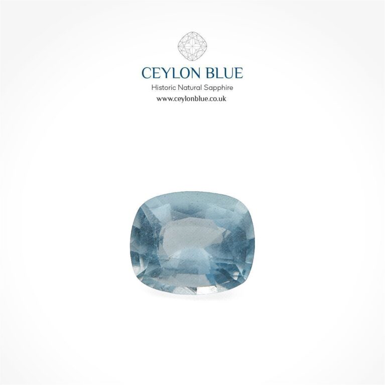 Aquamarine 1.43ct Greenish Blue Cushion Shape - CB 0173