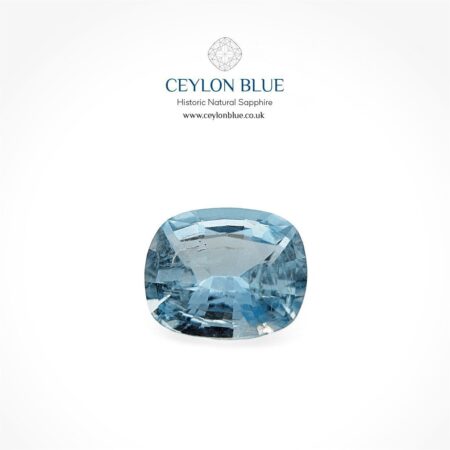 Aquamarine 1.73ct Greenish Blue Cushion Shape - CB 0174