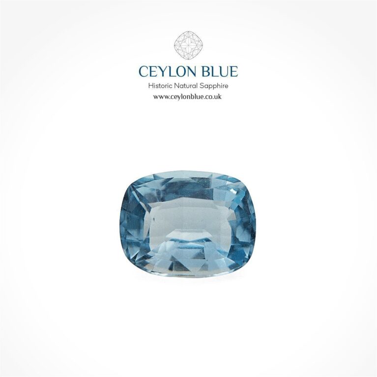 Aquamarine 2.23ct Greenish Blue Cushion Shape - CB 0175