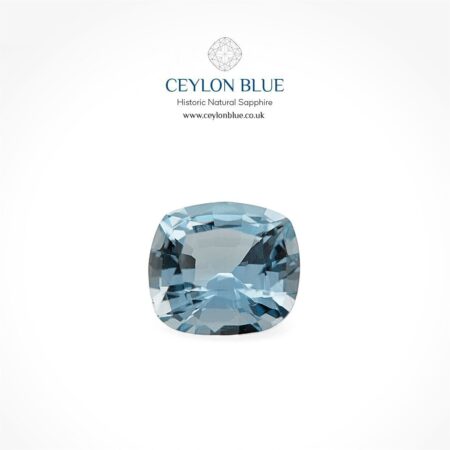 Aquamarine 1.26ct Greenish Blue Cushion Shape - CB 0176