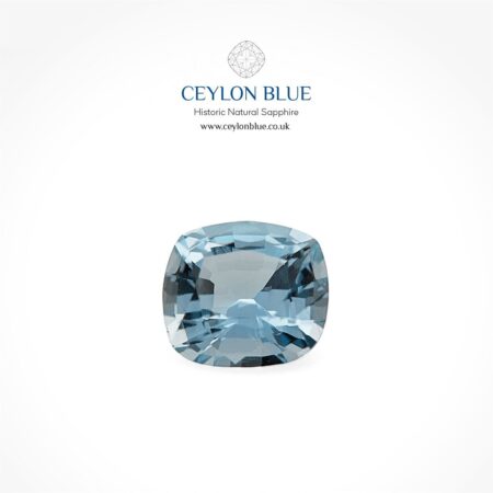 Aquamarine 1.26ct Greenish Blue Cushion Shape - CB 0176