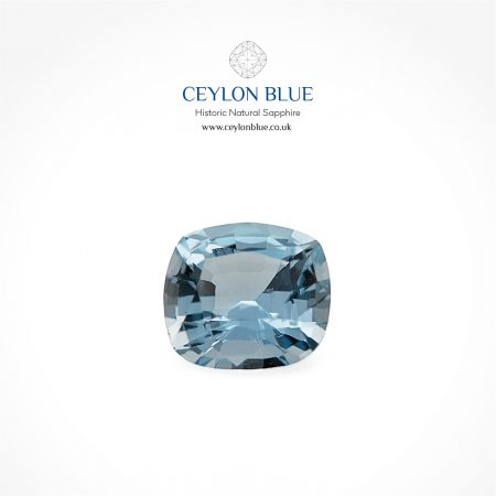 Aquamarine 1.26ct Greenish Blue Cushion Shape - CB 0176