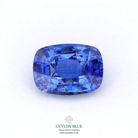Blue Sapphire Unheated Cornflower Blue Cushion Shape 3.41ct CB 0256