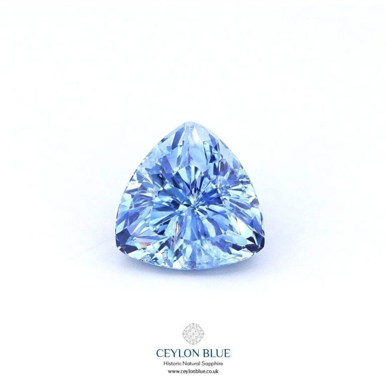 Blue Sapphire Unheated Electric Blue Trillion Shape 2p30 CB 0257