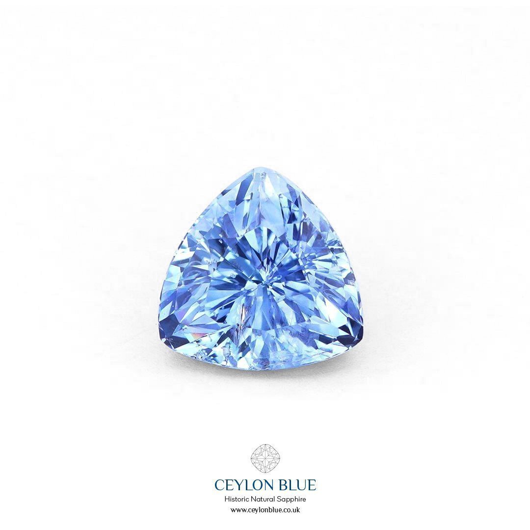 Blue Sapphire Unheated Electric Blue Trillion Shape 2p30 CB 0257
