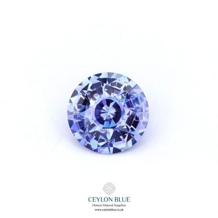 Blue Sapphire Unheated Violet Blue Round Shape 1.35ct CB 0240