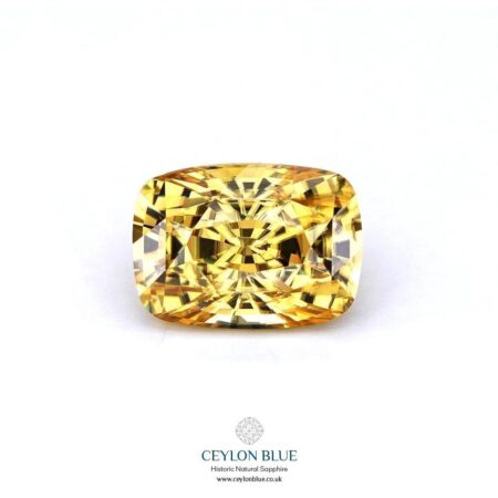 Yellow Zircon Unheated Cushion Shape 5.23ct CB 0245