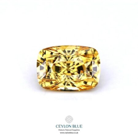 Yellow Zircon Unheated Cushion Shape 5.23ct CB 0245