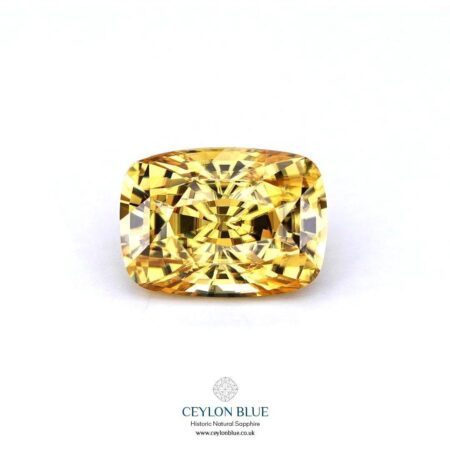 Yellow Zircon Unheated Cushion Shape 5.23ct CB 0245