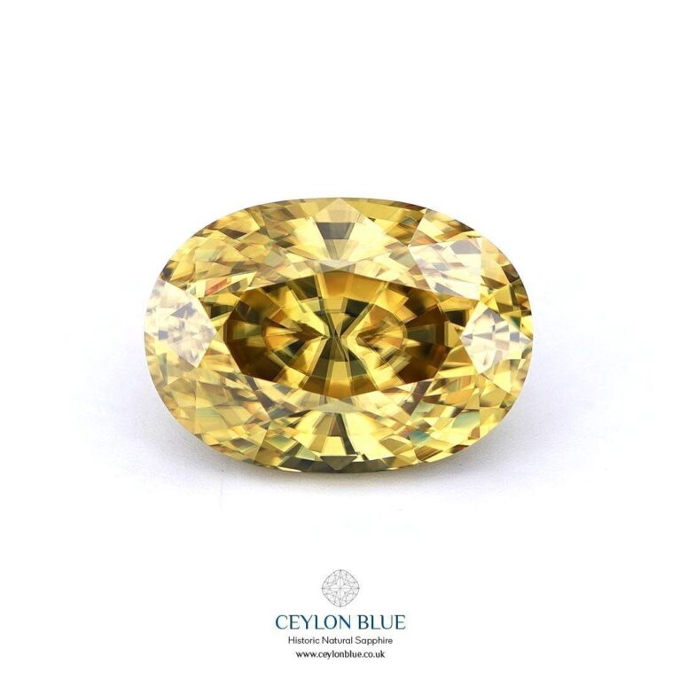 Yellow Zircon Unheated Oval Shape 5.58ct CB 0250