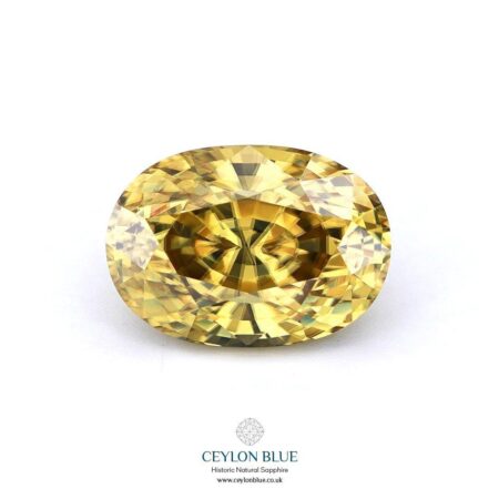 Yellow Zircon Unheated Oval Shape 5.58ct CB 0250