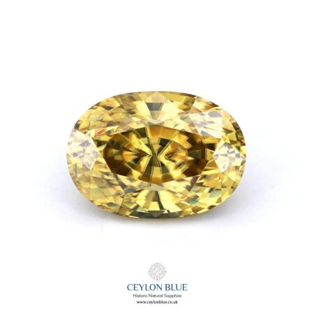 Yellow Zircon Unheated Oval Shape 5.58ct CB 0250
