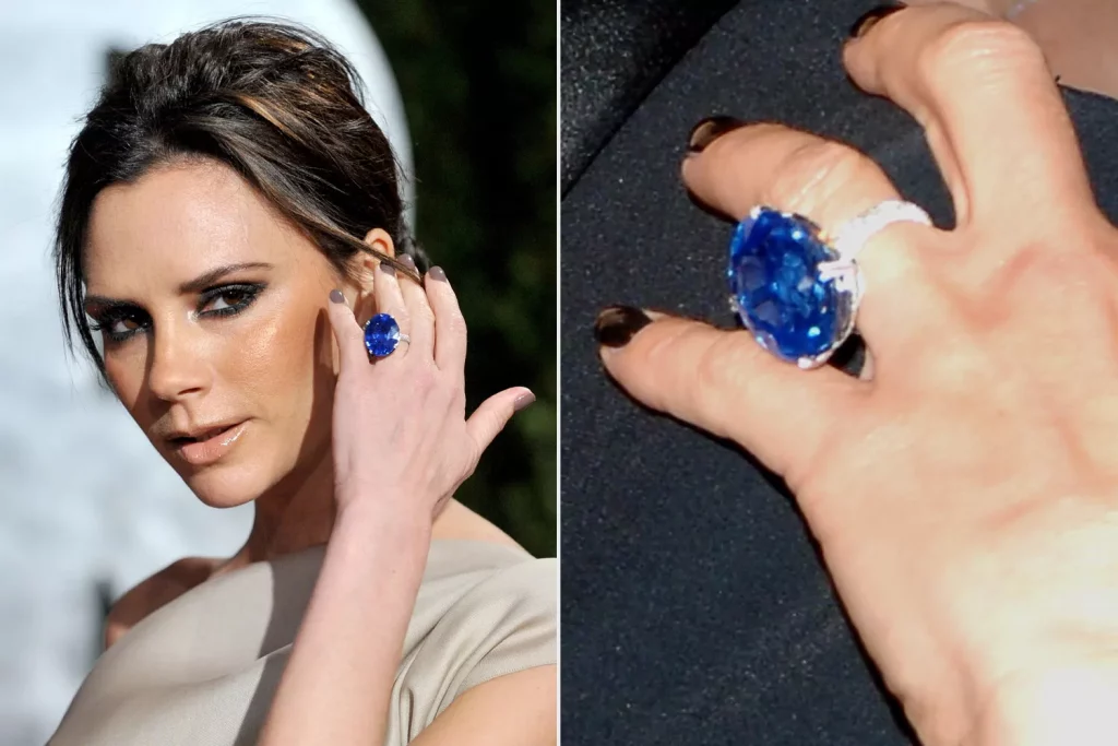 Victoria Beckham sapphire jewelry
