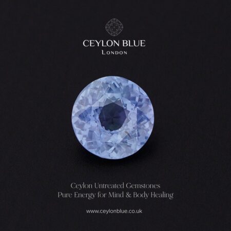 Natural Blue Sapphire Gemstone Unheated Round Shape 1.08ct (CB 0337)