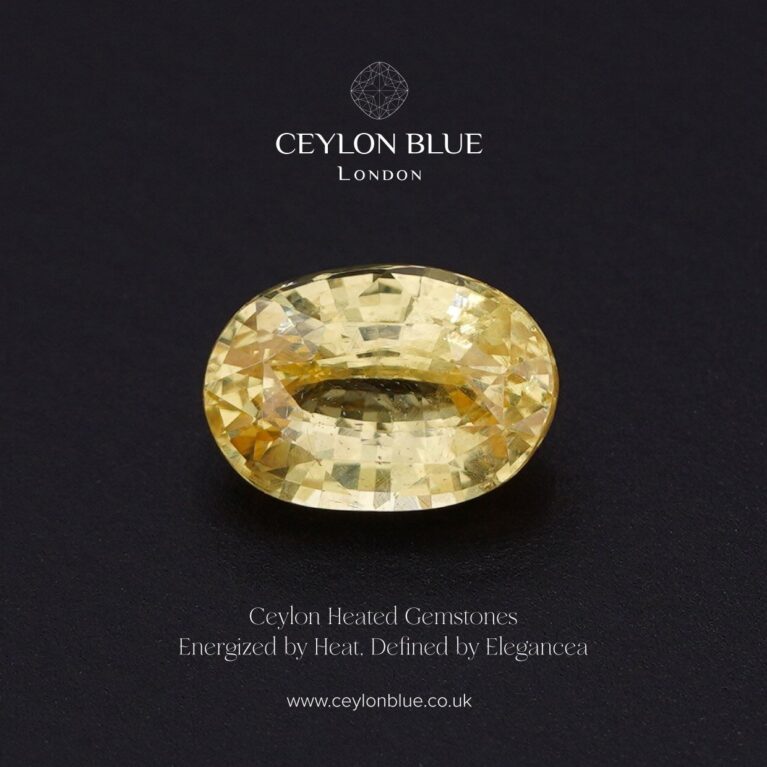 Natural Unheated Yellow Sapphire – 1.98ct Oval Cut Loose Gemstone (CB 0333)