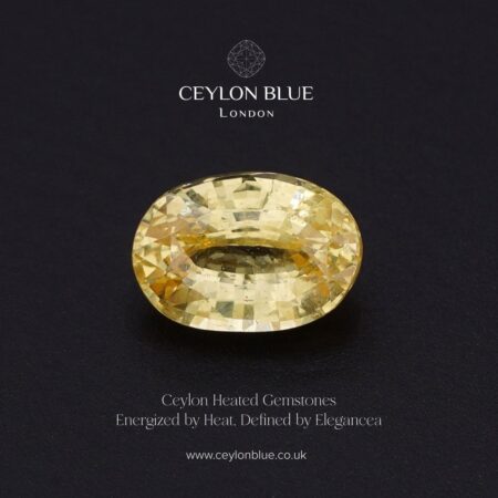 Natural Unheated Yellow Sapphire – 1.98ct Oval Cut Loose Gemstone (CB 0333)