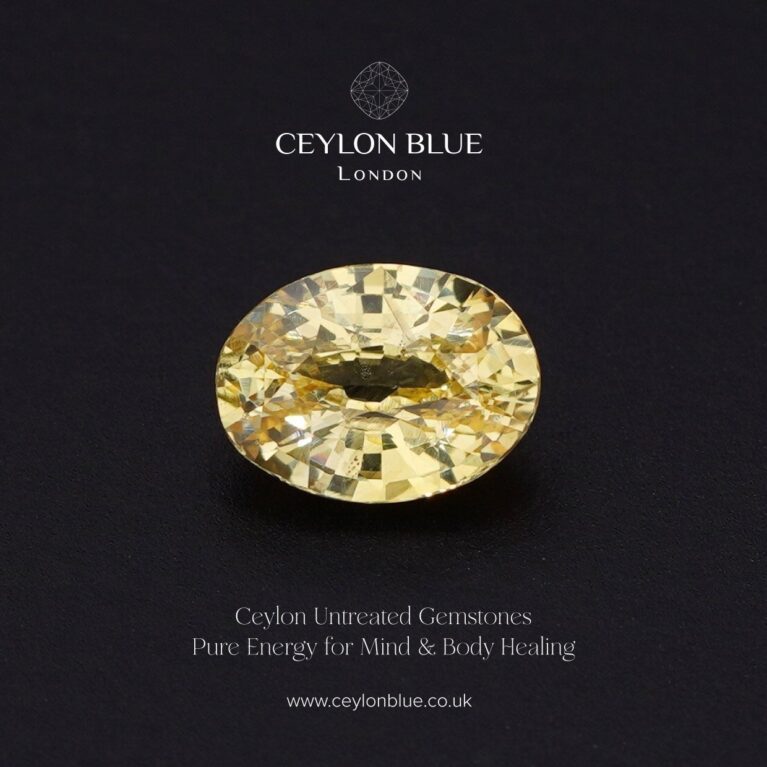 Natural Unheated Yellow Sapphire – 1.50ct Oval Cut Loose Gemstone (CB 0332)