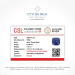 Blue Sapphire Gemstone 1.87ct Cushion Shape 6.70x6.43x4.88mm - CB 0210 - Image 3