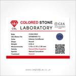 Cornflower Blue Sapphire Gemstone Round Shape 0.58ct CB 0032 - Image 3