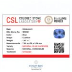 Blue Sapphire Unheated Cushion Shape 1.67ct CB 0237 - Image 3