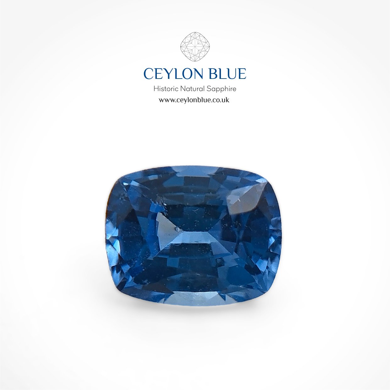 CB 0101-Cornflower-Blue-Sapphire-Long-Cushion-0p75-Ceylon-Blue-Sapphires-1 Cornflower Blue Sapphire 0.75ct Long Cushion - CB 0101 - Image 1