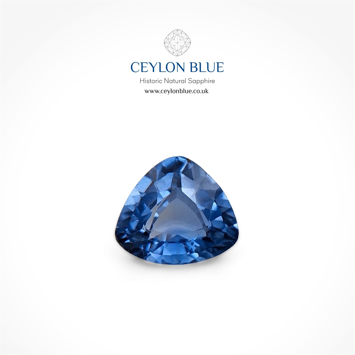 CB 0115-Cornflower-Blue-Sapphire-Trillion-0p35-Ceylon-Blue-Sapphires-1 Cornflower Blue Sapphire 0.35ct Trillion - CB 0115 - Image 1