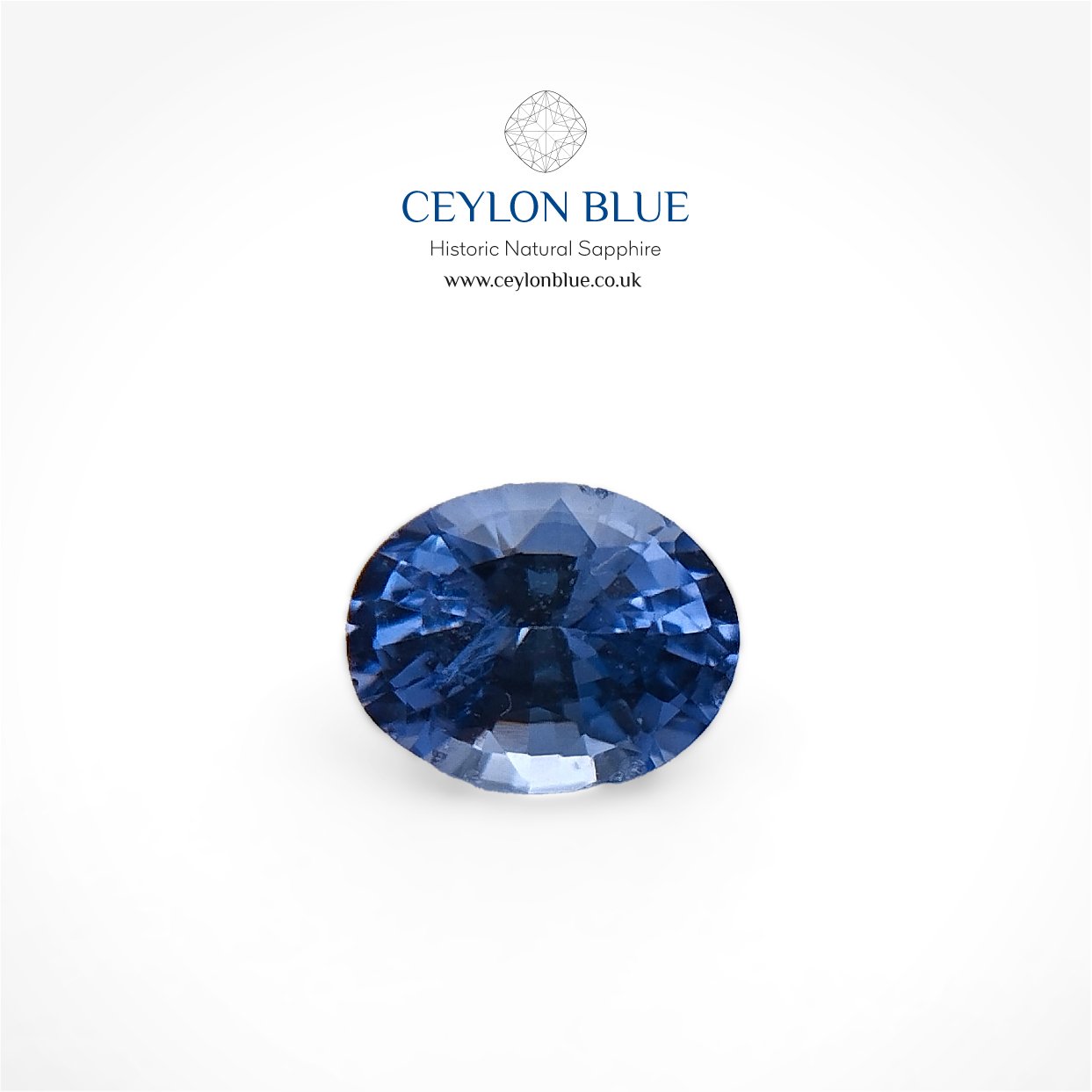 CB 0117-Cornflower-Blue-Sapphire-Oval-0p45-Ceylon-Blue-Sapphires-1 Cornflower Blue Sapphire 0.45ct Oval - CB 0117 - Image 1