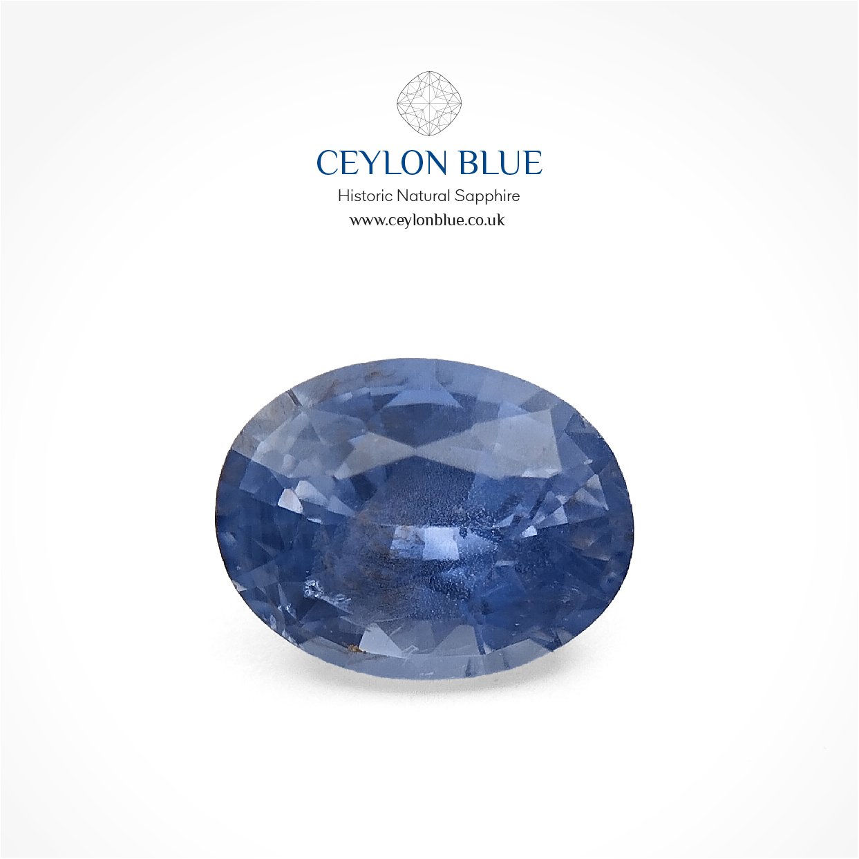 CB 0119-Cornflower-Blue-Sapphire-Oval-0p95-Ceylon-Blue-Sapphires-1 Cornflower Blue Sapphire 0.95ct Oval - CB 0119 - Image 1