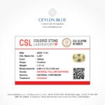 Yellow Sapphire 1.11ct Oval Shape - CB 0157 - Image 4