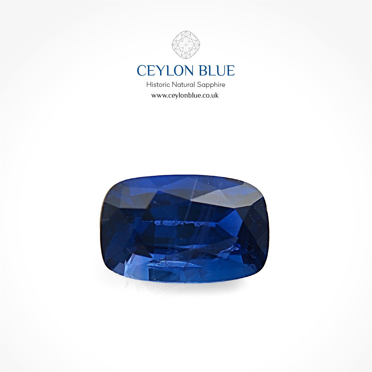 CB 0163-Blue-Sapphire-Cushion-Shape-1p00-Blue-Sapphires-1 Blue Sapphire 1.00ct Cushion Shape - CB 0163 - Image 1