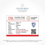 Light Blue Sapphire 1.29ct Pear Shape - CB 0164 - Image 4