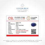 Royal Blue Sapphire 1.58ct Oval Shape - CB 0168 - Image 4
