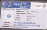Blue Sapphire Unheated Round Shape 1.90ct - CB 0272 - Image 3