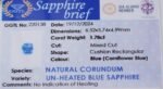 Blue Sapphire Unheated Cushion Shape 1.85ct - CB 0279 - Image 3